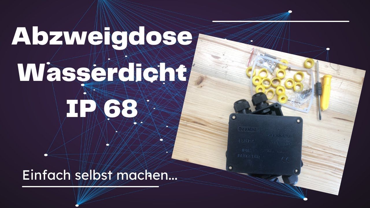 Abzweigdose Wasserdicht IP 68 f&uuml;r den Garten