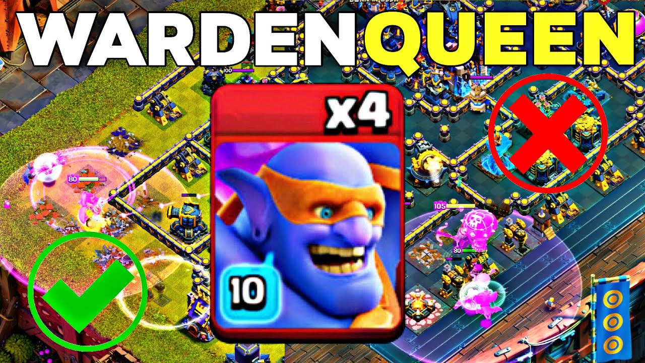 Best Th18 Super Bowler Smash: Queen Charge vs Warden Walk ! Legends Attacks!