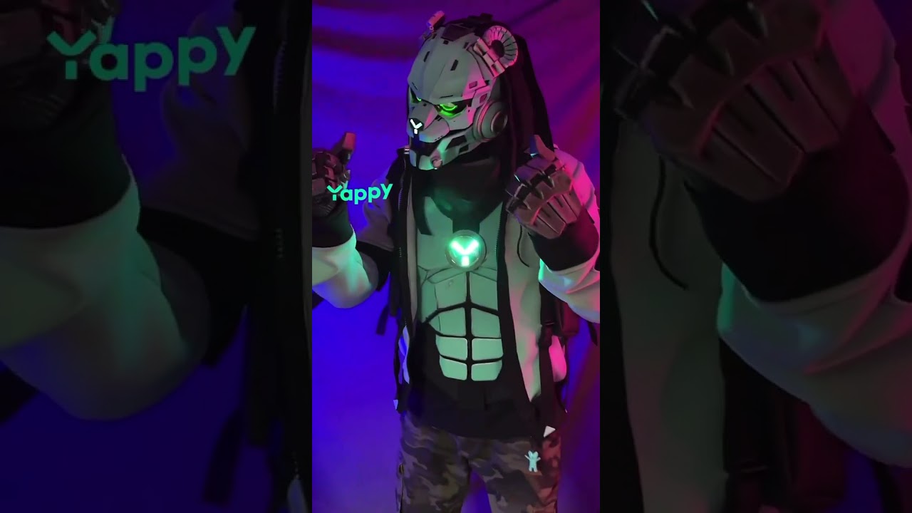 Cyberpunk cosplay costumes LED diy  #shorts #cyberpunkcosplay