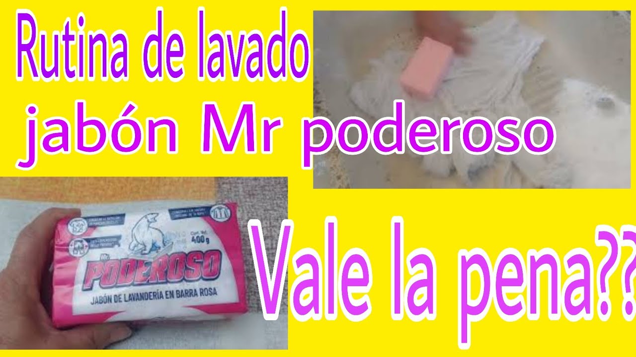 LAVANDO CON JABÓN MR PODEROSO.  VALE  LA PENA???