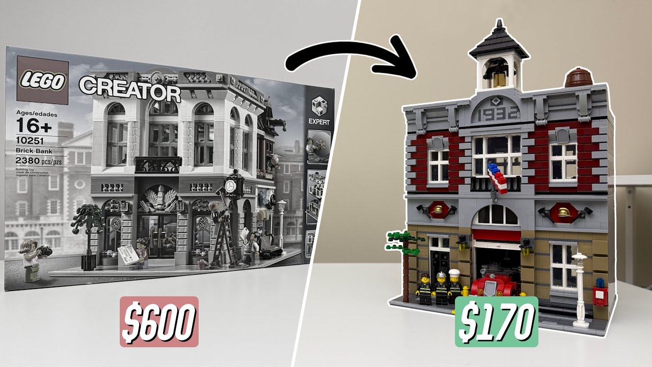 Как построить ДЕШЕВО снятые с производства модульные здания LEGO!