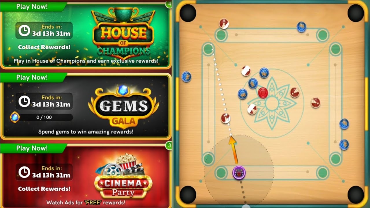 New Event|| Carrom pool | Game play || @MOHAMMADIRSHAD|| 