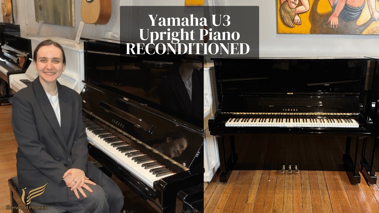 Reconditioned Yamaha U3 Upright Piano Black Polyester | Review & Demo | Sherwood Phoenix Pianos