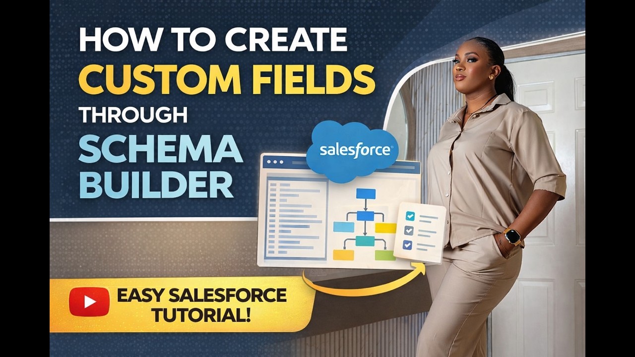 How to Create Custom Fields in Salesforce Using Schema Builder || Step-by-Step Tutorial