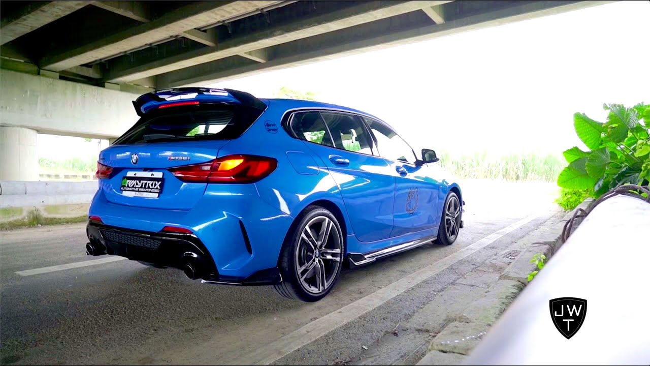 LOUD New BMW M135i F40 w/ Armytrix Turbo-Back STRAIGHT PIPED Exhaust! Revs & Acceleration SOUNDS!