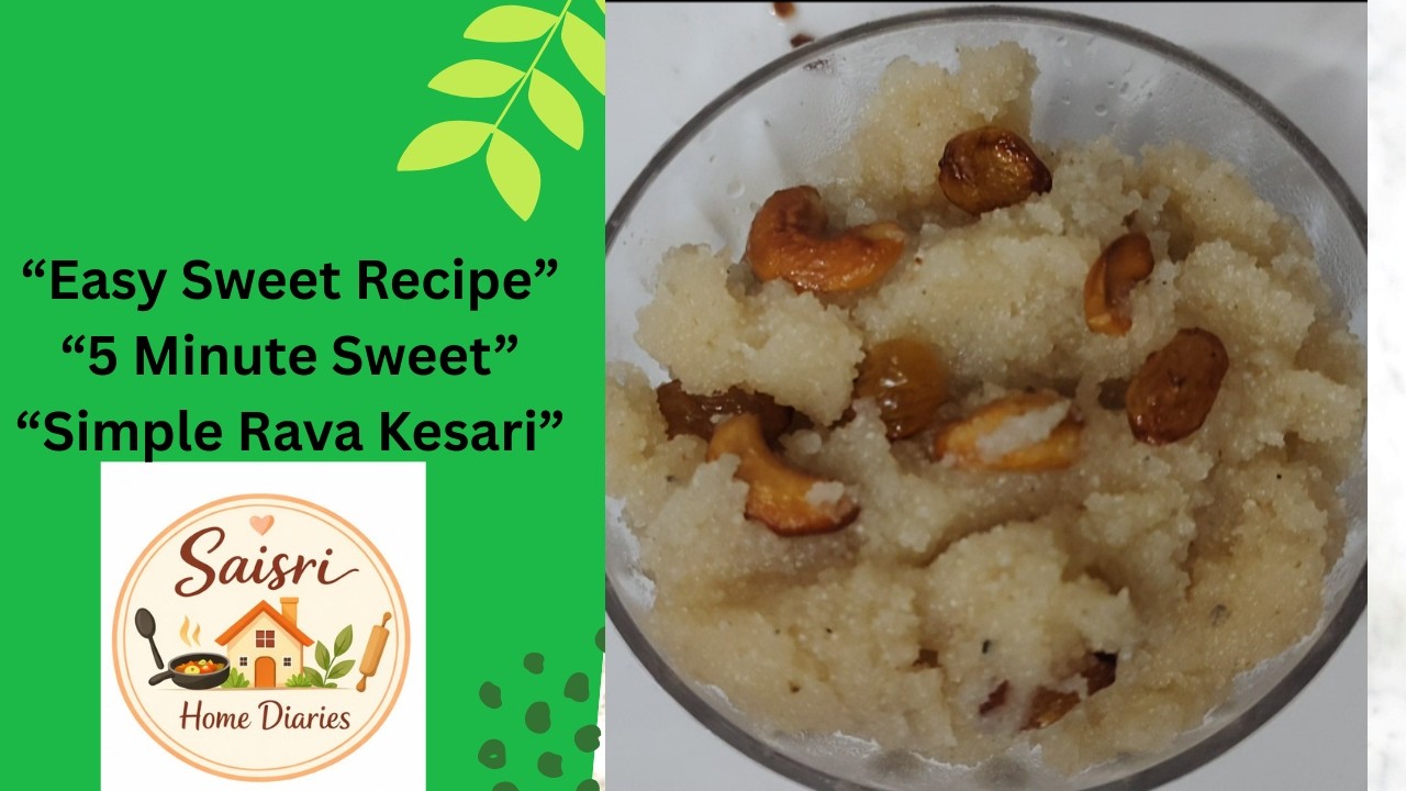 Simple Rava Kesari Recipe | Easy Sweet at Home | Telugu Cooking