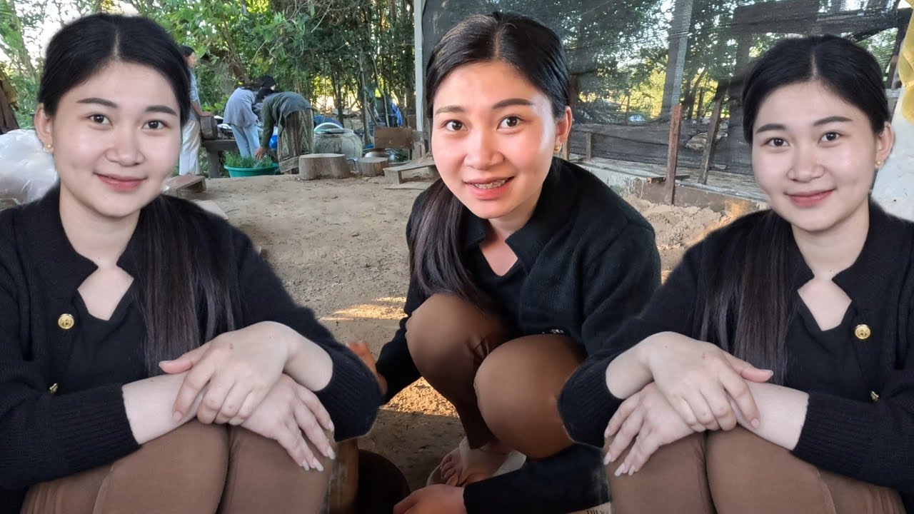 22 ธันวาคม ค.ศ. 2025 น้องริน สาวภูไท สาวอายุ 19 ปี#มันคนเดินทาง #ชนบทลาว #ลาว #วิถีลาว 