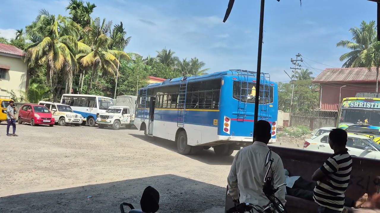 SSVT AT MOHANPUR BUS PRIVATE BUS TERMINAL | A/C COACH | @SSVTLINE-YT 