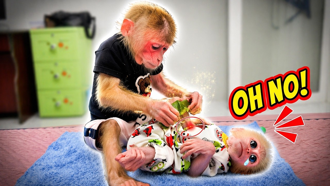 So Sad&hellip; Baby Monkey Buna Needs Help&mdash;Kyo Can&rsquo;t Stay Calm! 💔🐒