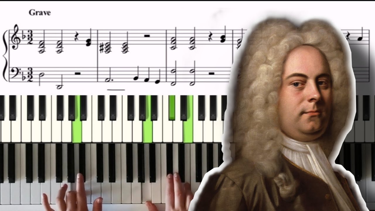 Гендель, Сарабанда - разбираем ноты на пианино | piano tutorial