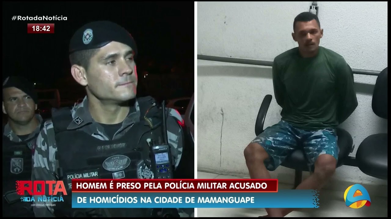 Rota da Notícia - Homem é preso pela Polícia Militar acusado de homicídios na cidade de Mamanguape