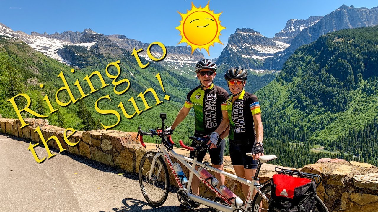 Going to the Sun Road, Glacier National Park - Car Free Spring Tandem Bicycle Adventure