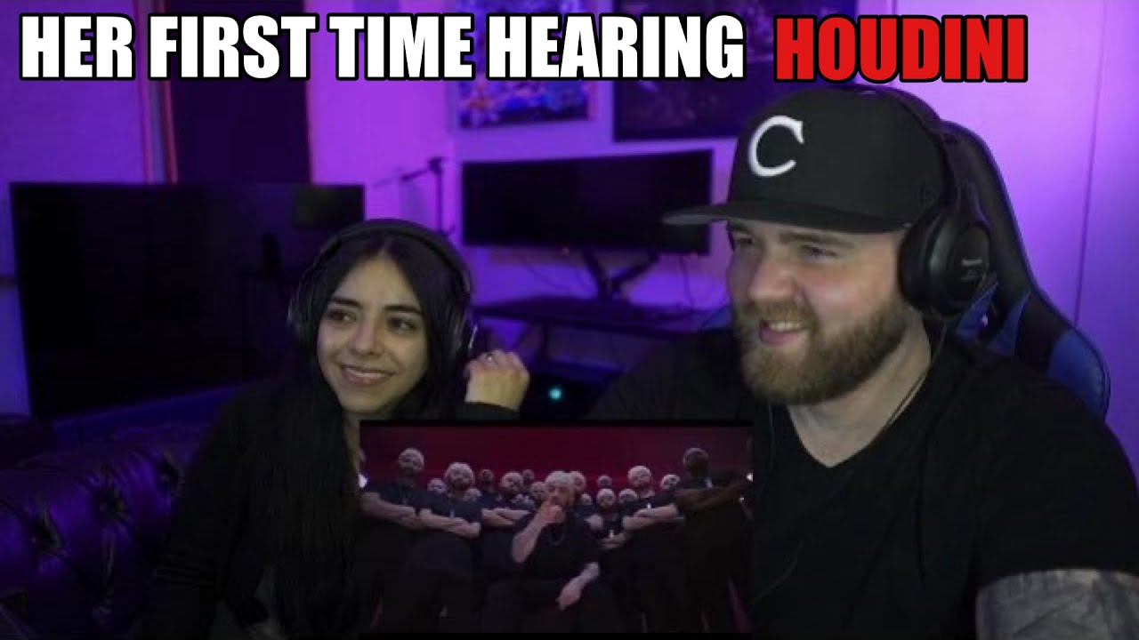 My Girlfriend's FIRST TIME REACTION: Eminem- Houdini- SHE WAS STUCK LOL!