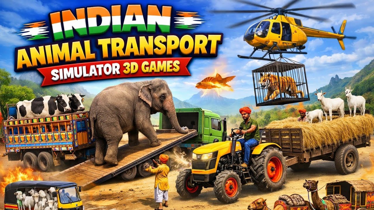 Animal transport simulator 3d games video #animals #animalgame #gaming #gameplay  #souravjhoshivlog 