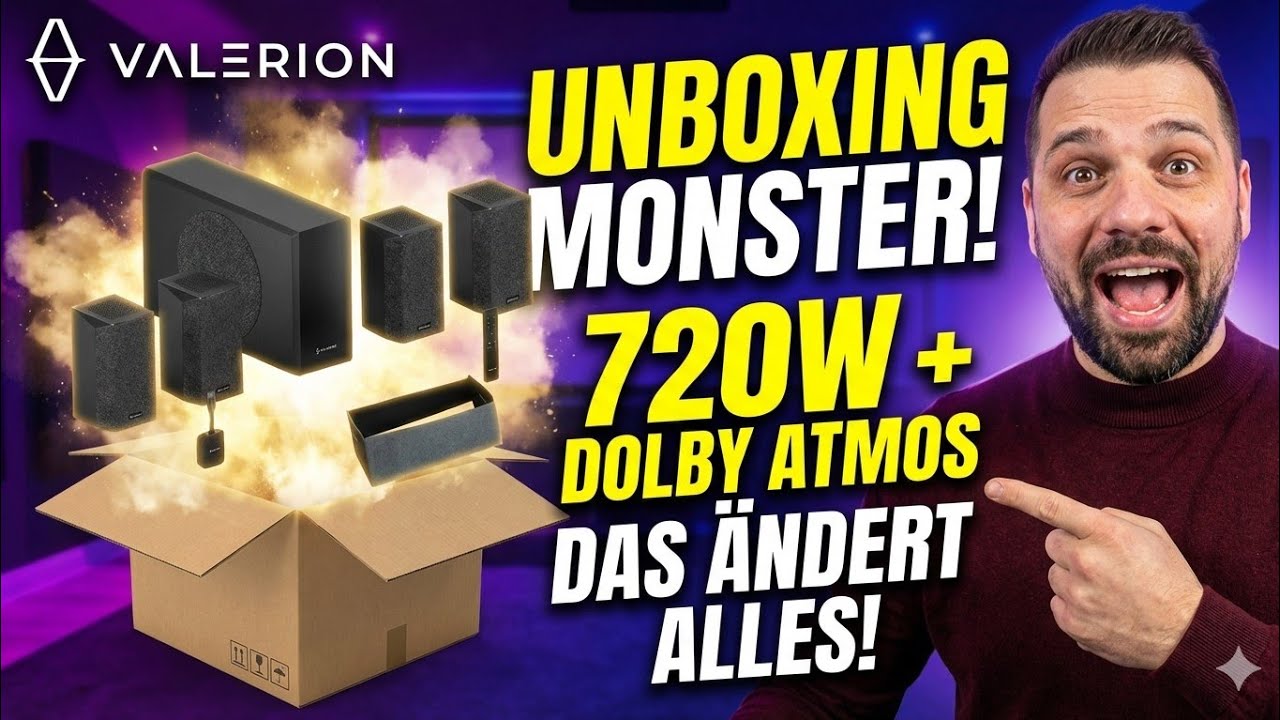 VALERION THUNDERBEAT Unboxing 🔊 Kabelloses Dolby Atmos System (4.1.2)