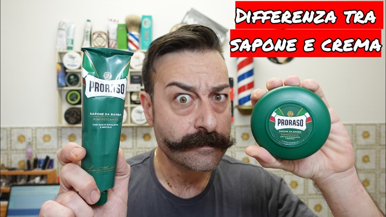 DIFFERENZE Tra Sapone e Crema da Barba - Proraso Verde - Gladio Rasoio Pettine Chiuso