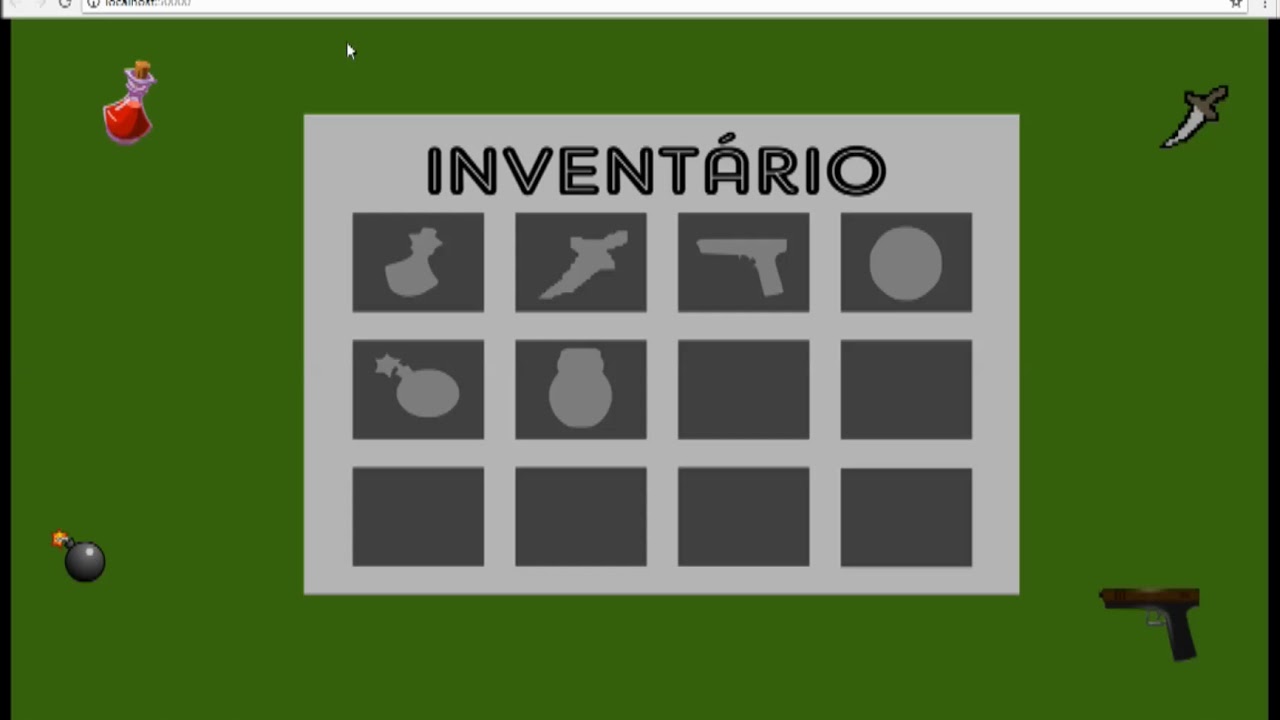 Construct 2 Fazendo um inventário