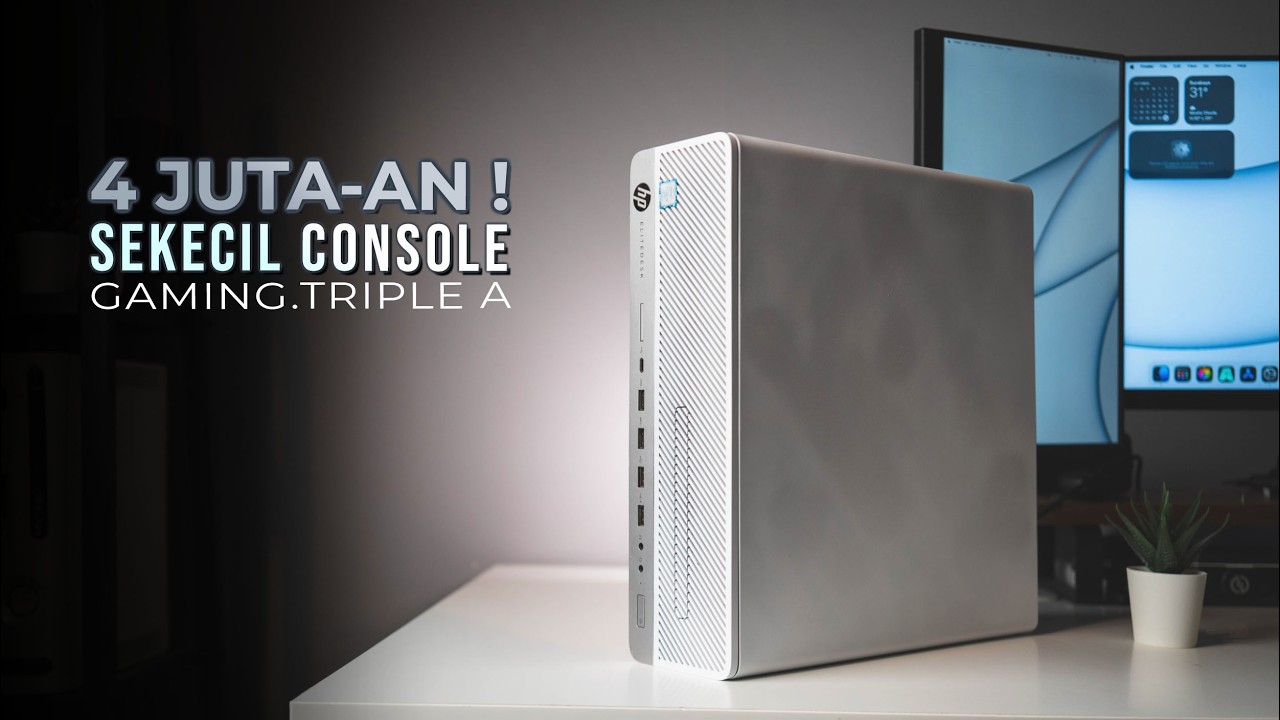 Dari Kantoran Jadi Gaming PC | PC Putih Mini RTX 4 juta-an super hemat daya!