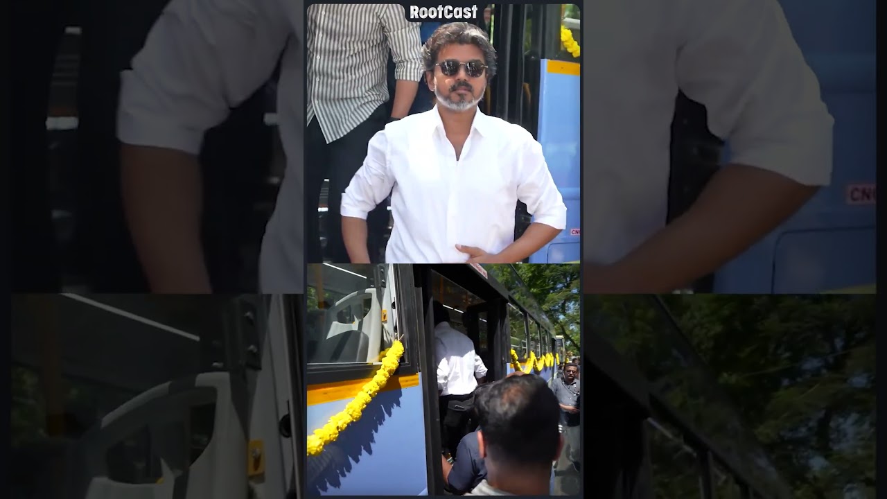 CM Vijay Govt Bus Travel | 300 New Bus Launch Event | TVK