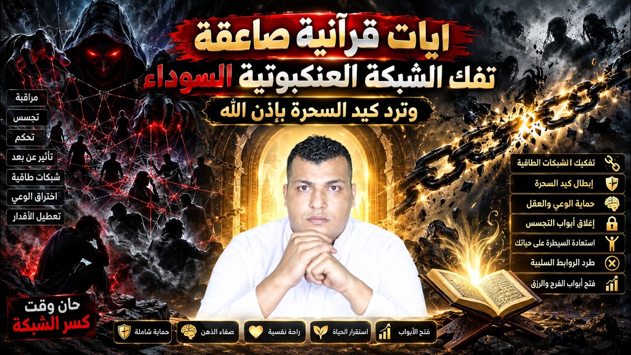 اقرء هذه السور يخضعون جميع السحرة مقيدين صاغرين ويفكون بالفورالشبكة العنكبوتية السوداء