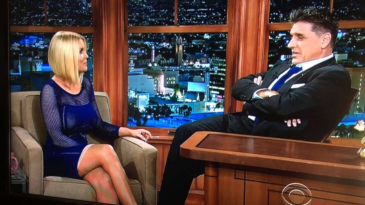 Carrie Keagan's see thru outfit on The Craig Ferguson Show