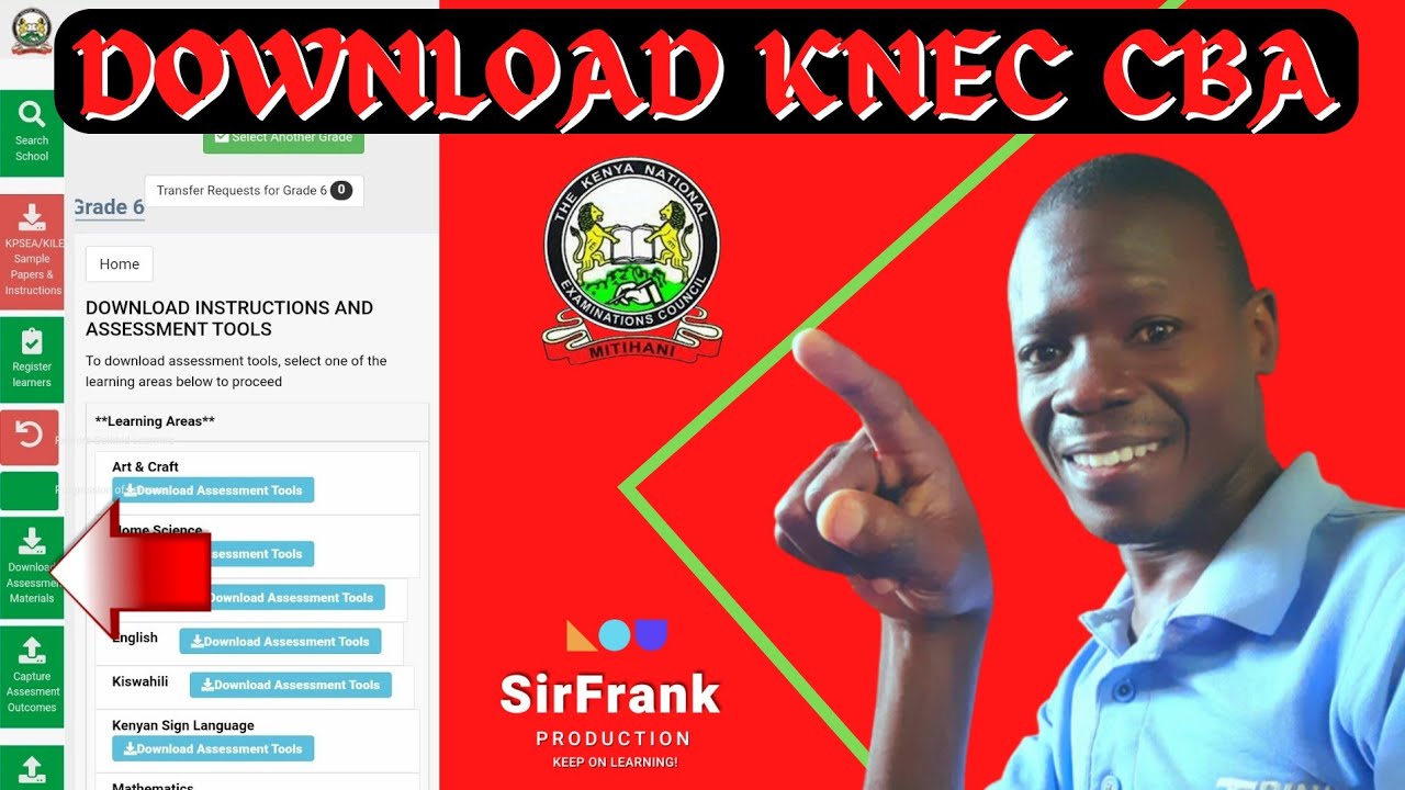 How to download CBC assessments from KNEC CBA portal for all levels using your phone