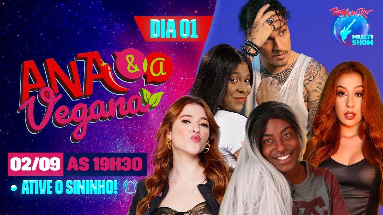 🔴 AO VIVO NO ROCK IN RIO: PODCAST ANA CLARA, BLOGUEIRINHA, PHELLYX e mais |  Ana & a Vegana #1