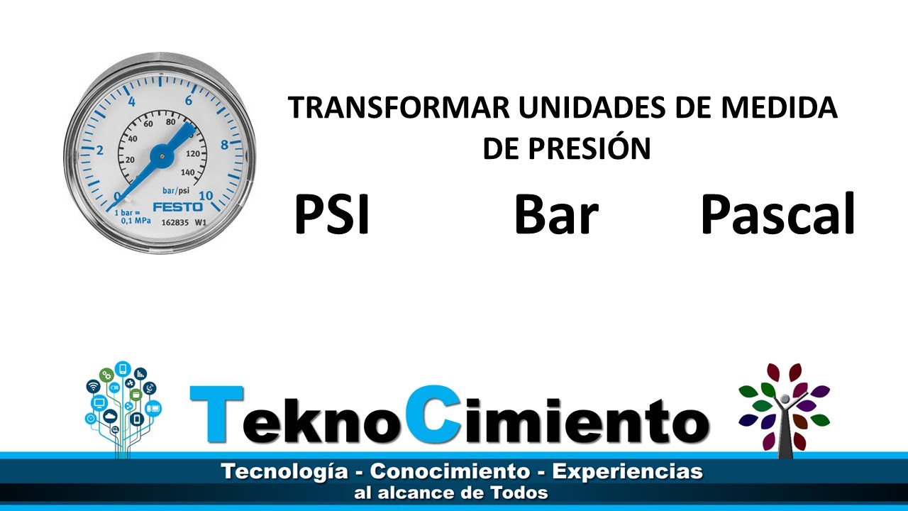 Cambio Unidades de Medida de Presión