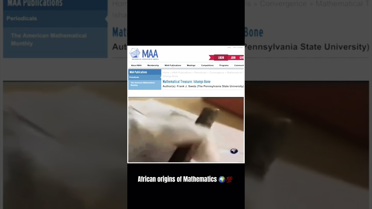 ISHANGO BONE: OLDEST MATHEMATICAL ARTIFACT FOUND IN AFRICA (CONGO) 🇨🇩🇨🇬