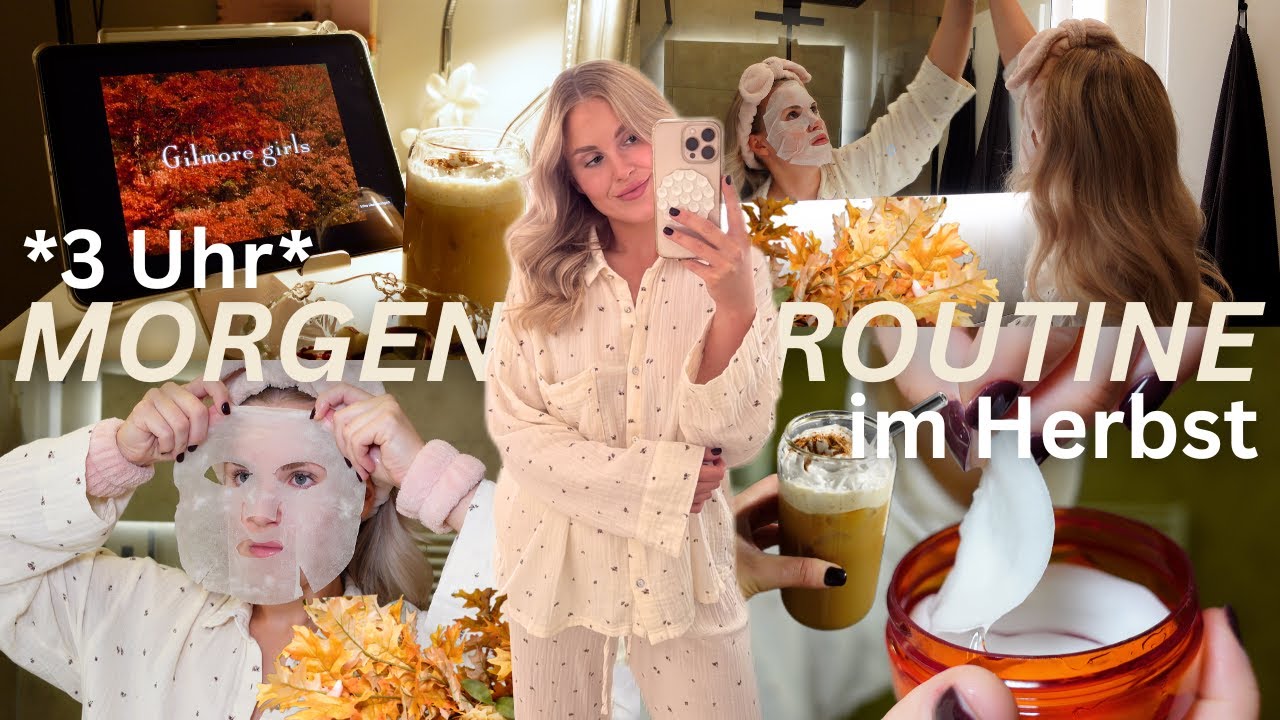 MORGENROUTINE IM HERBST 🧖🏼‍♀️🍂 *3 Uhr* | Self Care, Putzen & Einkaufen 🛒