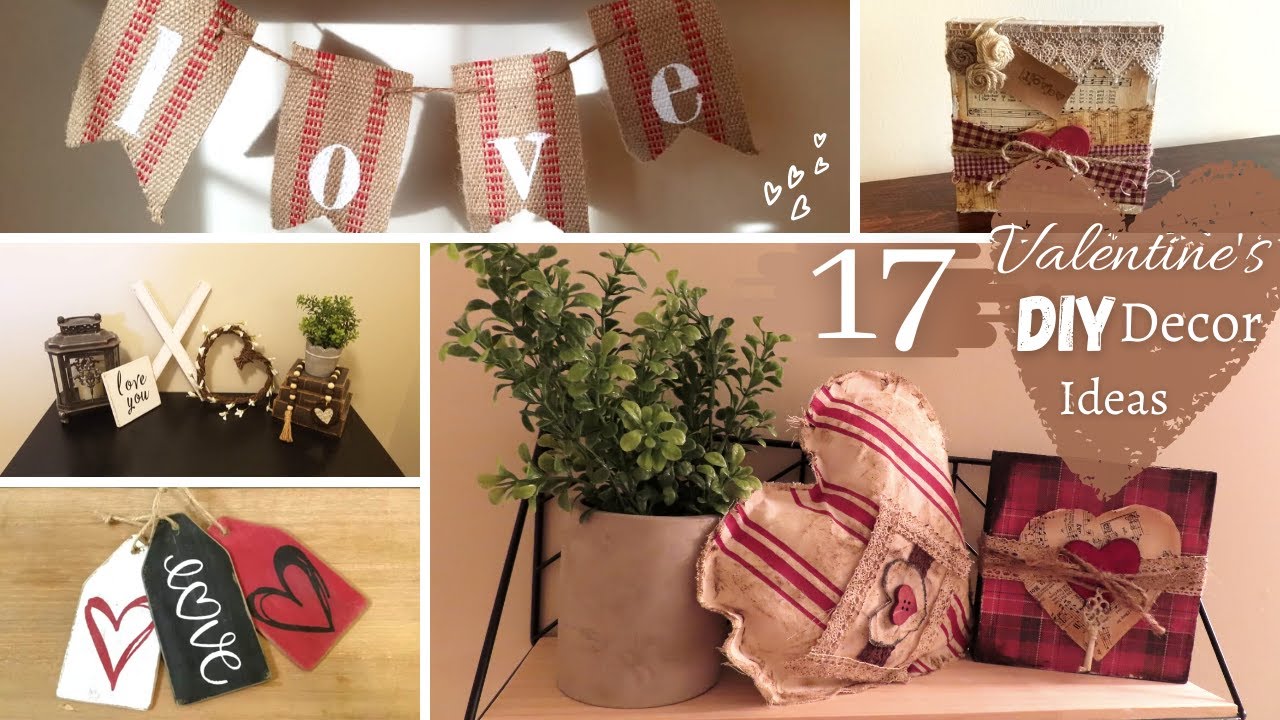 DIY VALENTINE'S DAY DECOR IDEAS | PRIMITIVE COUNTRY | FARMHOUSE SHABBY CHIC