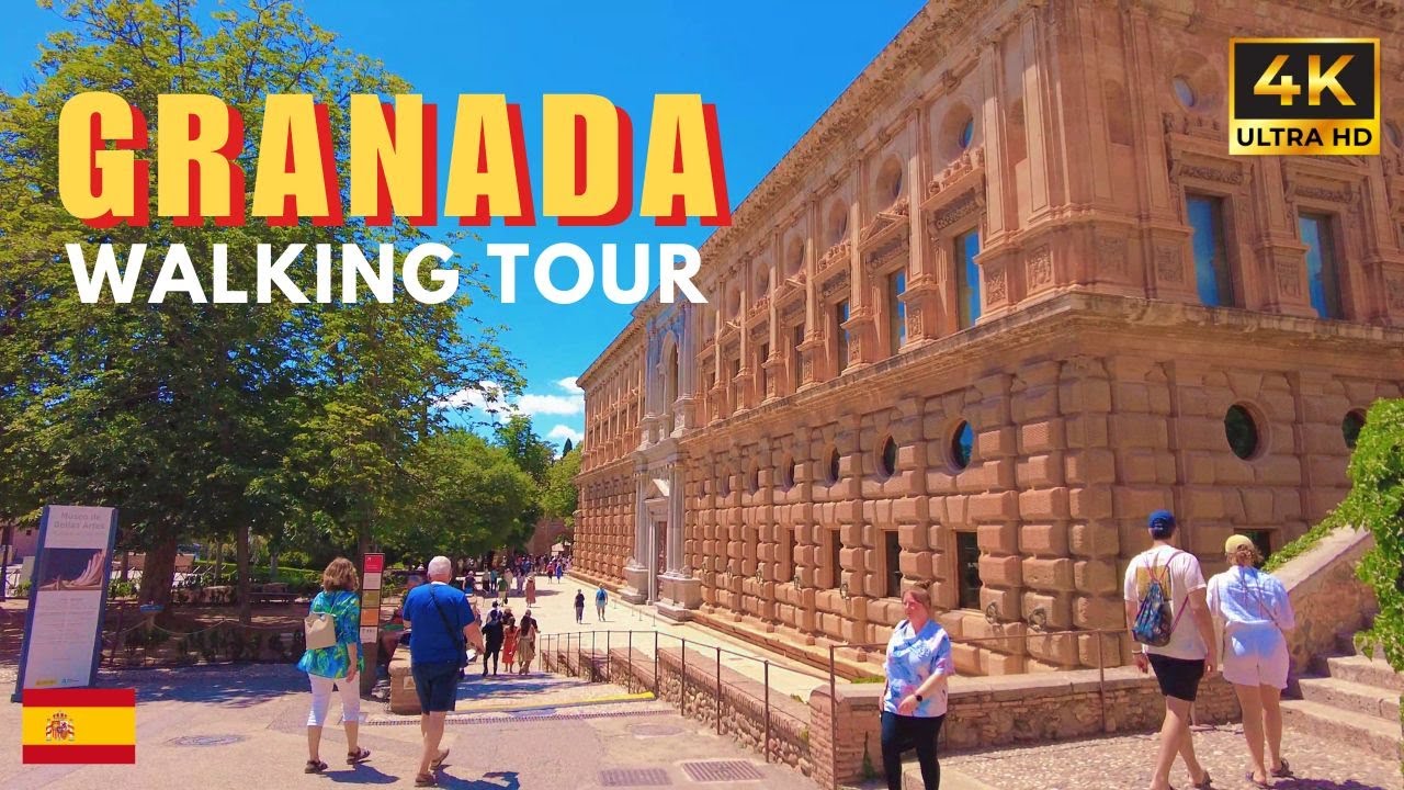 Beautiful Granada Walking Tour Part 2 • Spain 2024 ・ No music, no talking, 4K • #POV