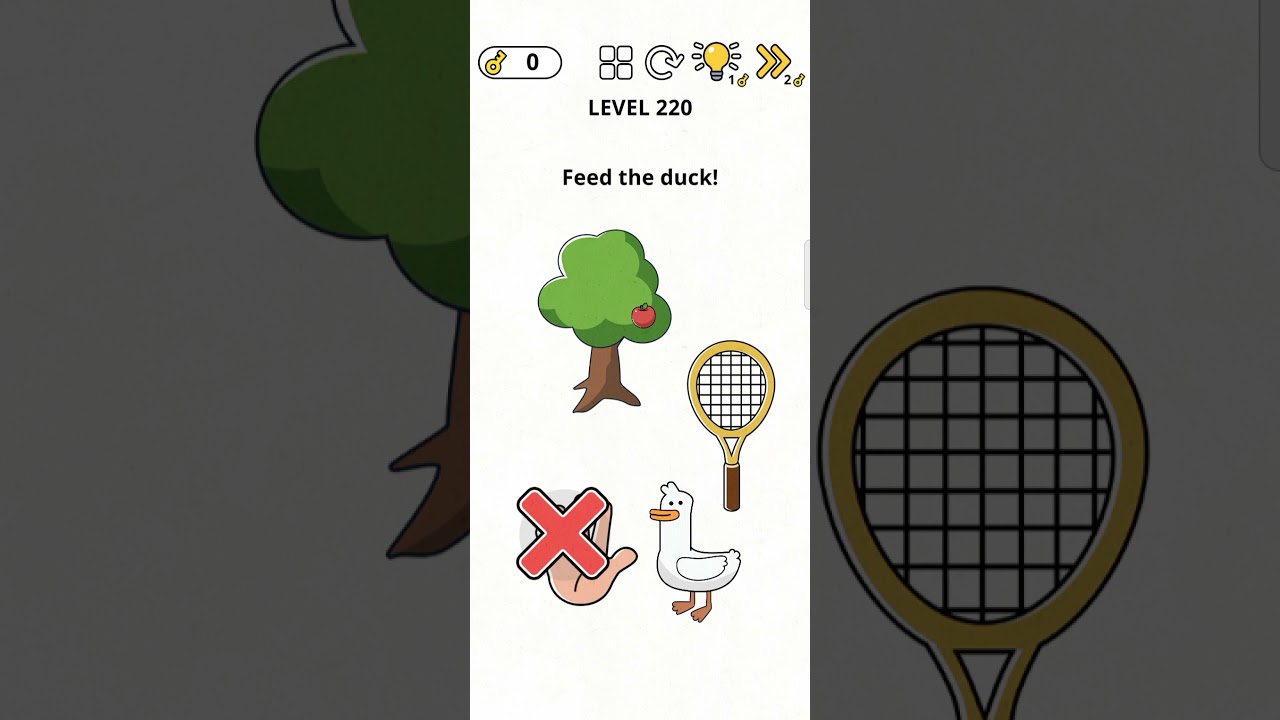 brain games IQ challenge level 220 Feed the duck 🦆🦆