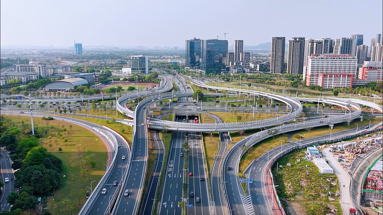 【4k】一镜到底瞰顺德—— 穿越碧桂路 Aerial video of Shunde ,CHINA