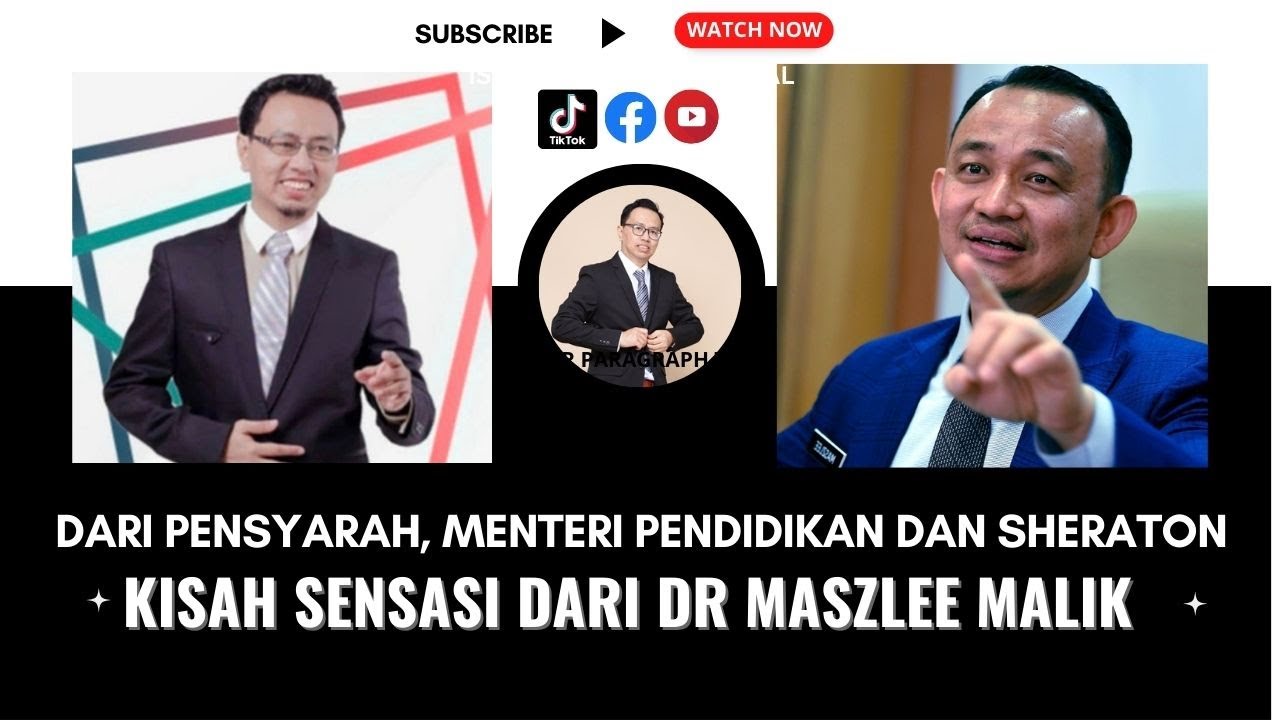 [[LIVE]] 9.8.23 Temuramah Ekslusive & panas bersama Dr Maszlee Malik