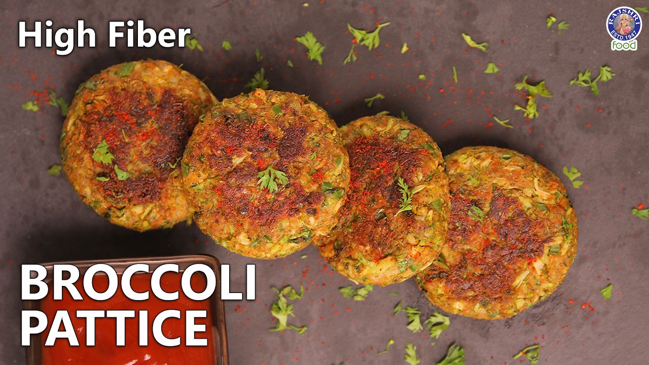 Crispy Broccoli Pattice Recipe | Easy & Healthy Snack For Kids | Broccoli Fritters | Chef Ruchi
