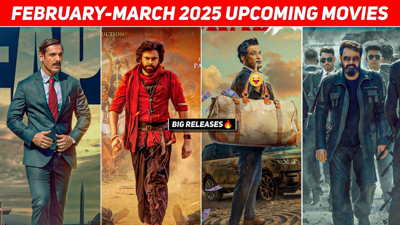 Top 10 Upcoming February To March 2025 Hindi | Upcoming Big Bollywood & South Indian Films