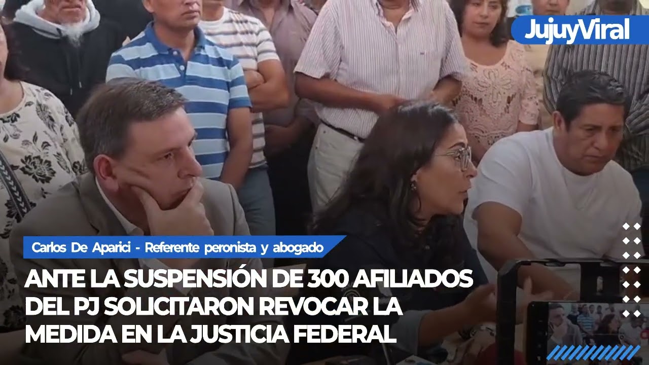 Ante la suspensión de 300 afiliados del PJ solicitaron revocar la medida en la justicia federal