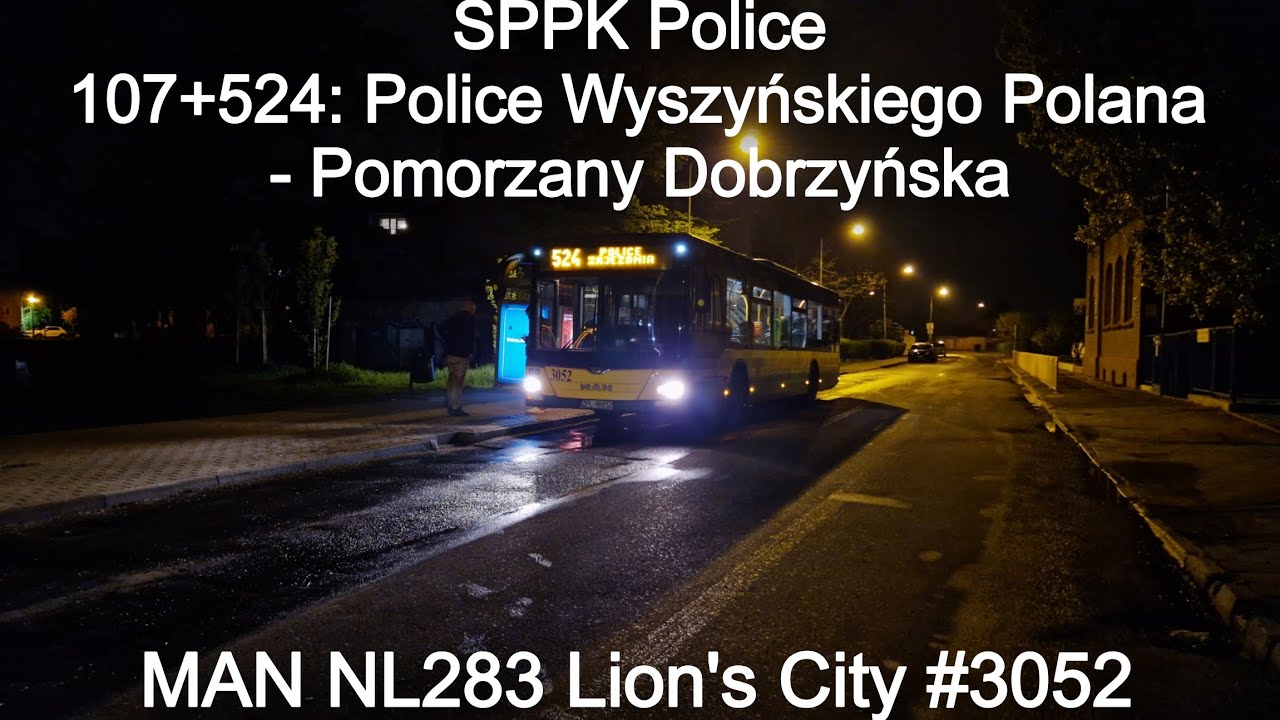 SPPK Police - Linia 107+524, MAN NL283 Lion's City #3052