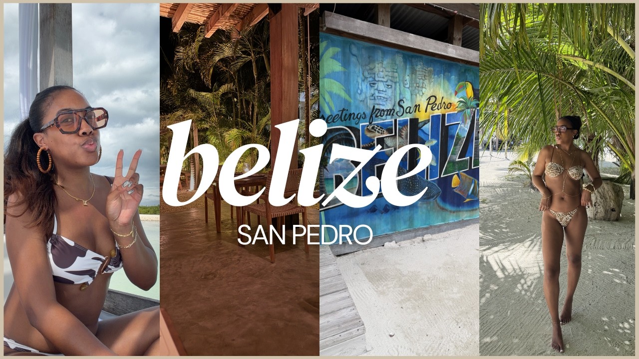 Belize Travel Vlog | Birthday Trip | San Pedro, Caye Caulker, Secret Beach & More! | Zenese Ashley