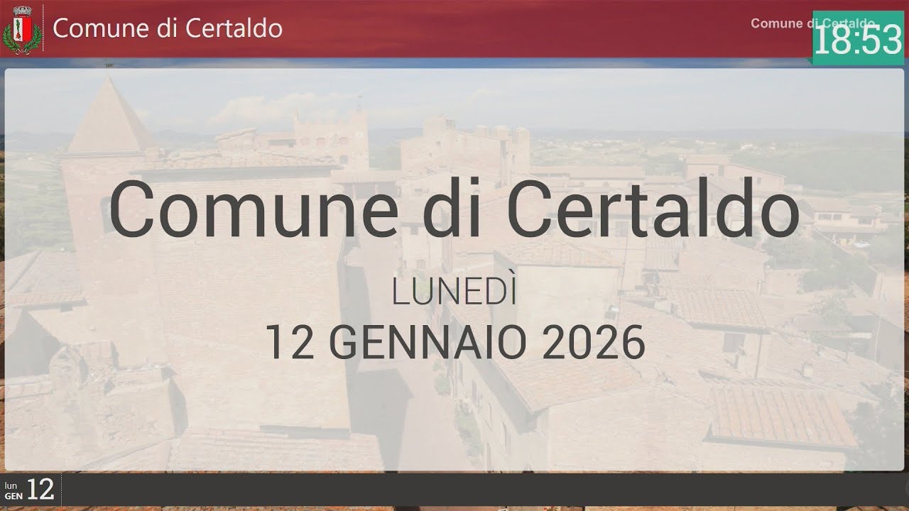 Consiglio Comunale 12 gennaio 2026