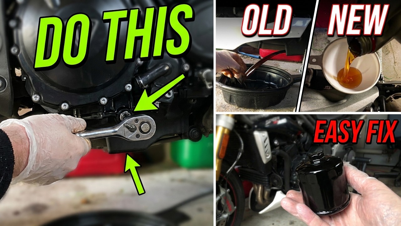 How to Change Engine Oil on a Triumph Speed Triple
