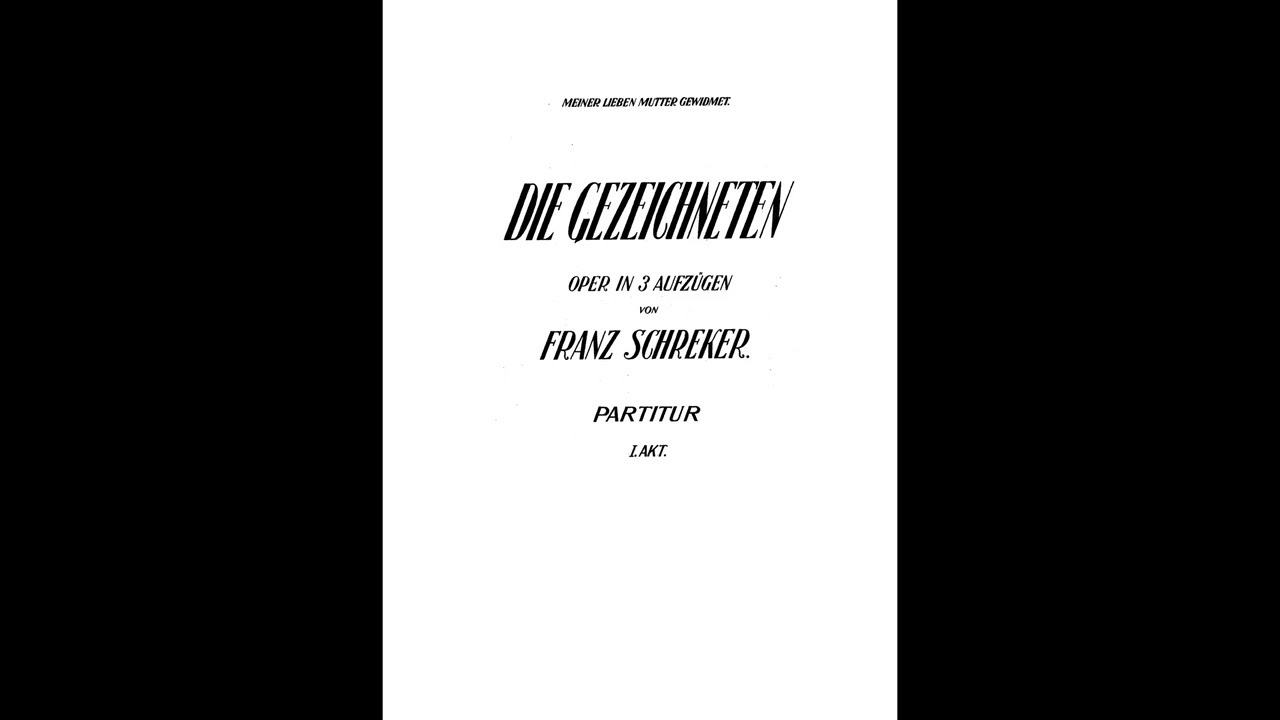 Schreker - Die Gezeichneten (Full score): Vorspiel