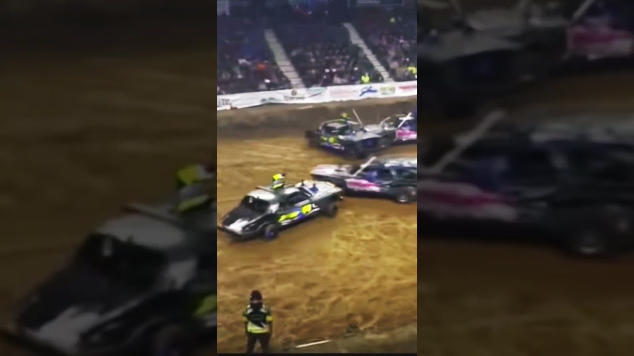 Nasty Driver Door Shot Blizzard Bash Topeka Kansas❗️❗️❗️Hard Hits Demolition Derby