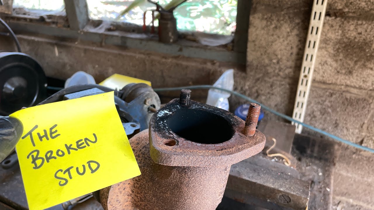 Exhaust manifold stud removal - easy broken bolt fix 