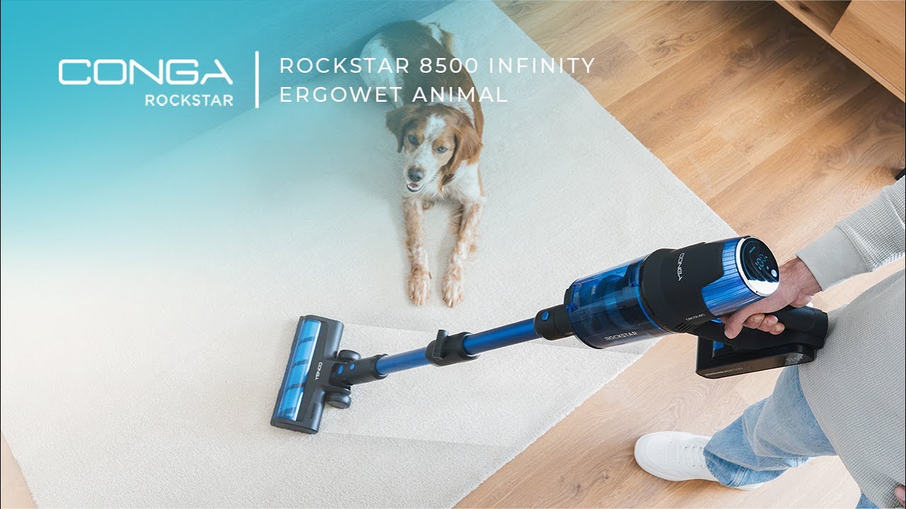 Aspirateur-balai  Conga Rockstar 8500 Infinity ErgoWet Animal