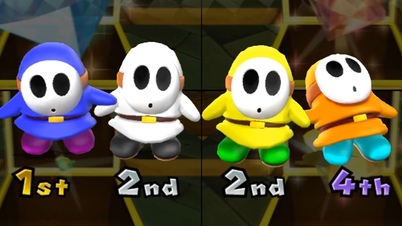 Mario Party 9 Mod - Minigames - Koopa Troopa Vs Yoshi Vs Daisy Vs Wario