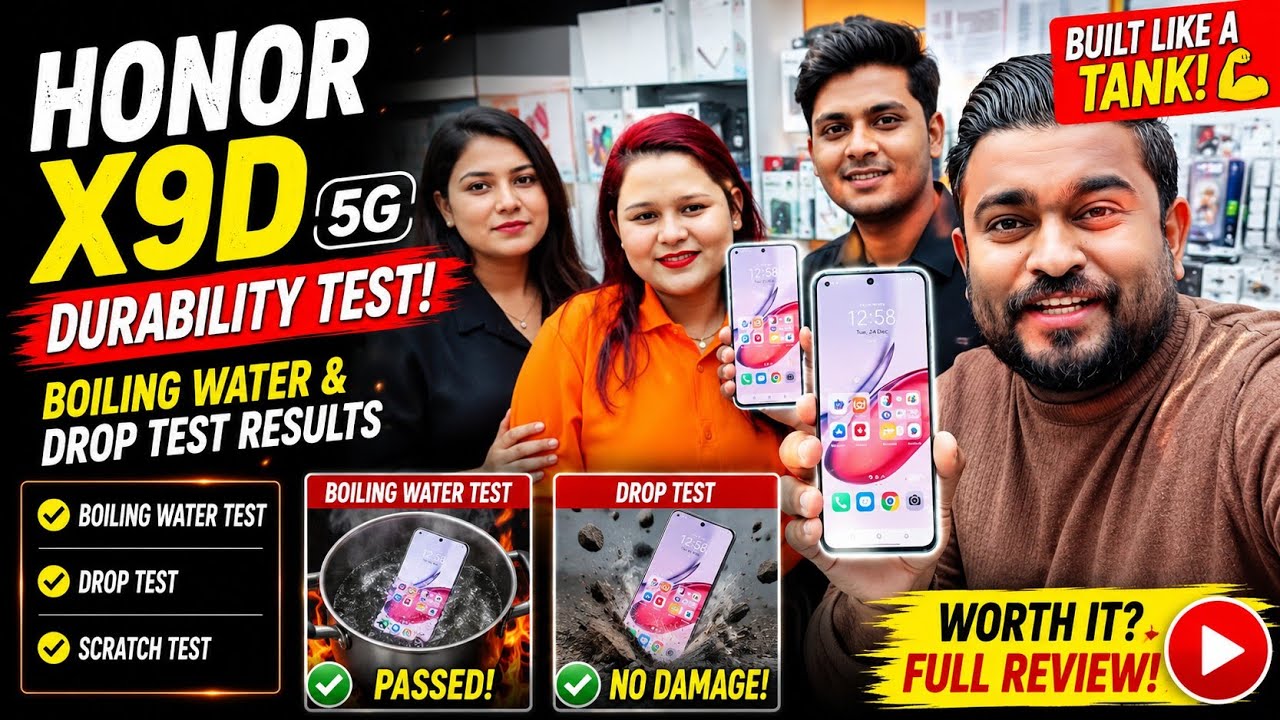 HONOR X9D Durability Test | Boiling Water & Drop Test Results