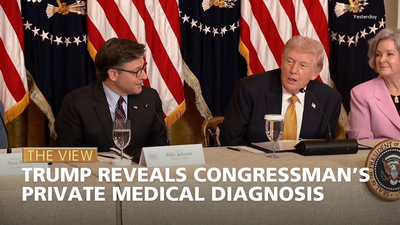 Trump Reveals Congressman’s Private Medical Diagnosis | The View