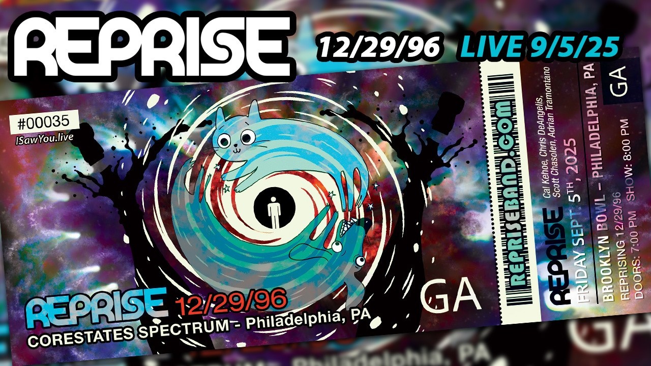 Reprise performs 12/29/96 Corestates Spectrum at Philly Bowl 9/5/25 #reprisetheband #phish